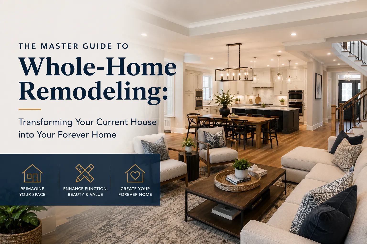 The Master Guide to Whole-Home Remodeling: Transforming Your Current House into Your Forever Home
