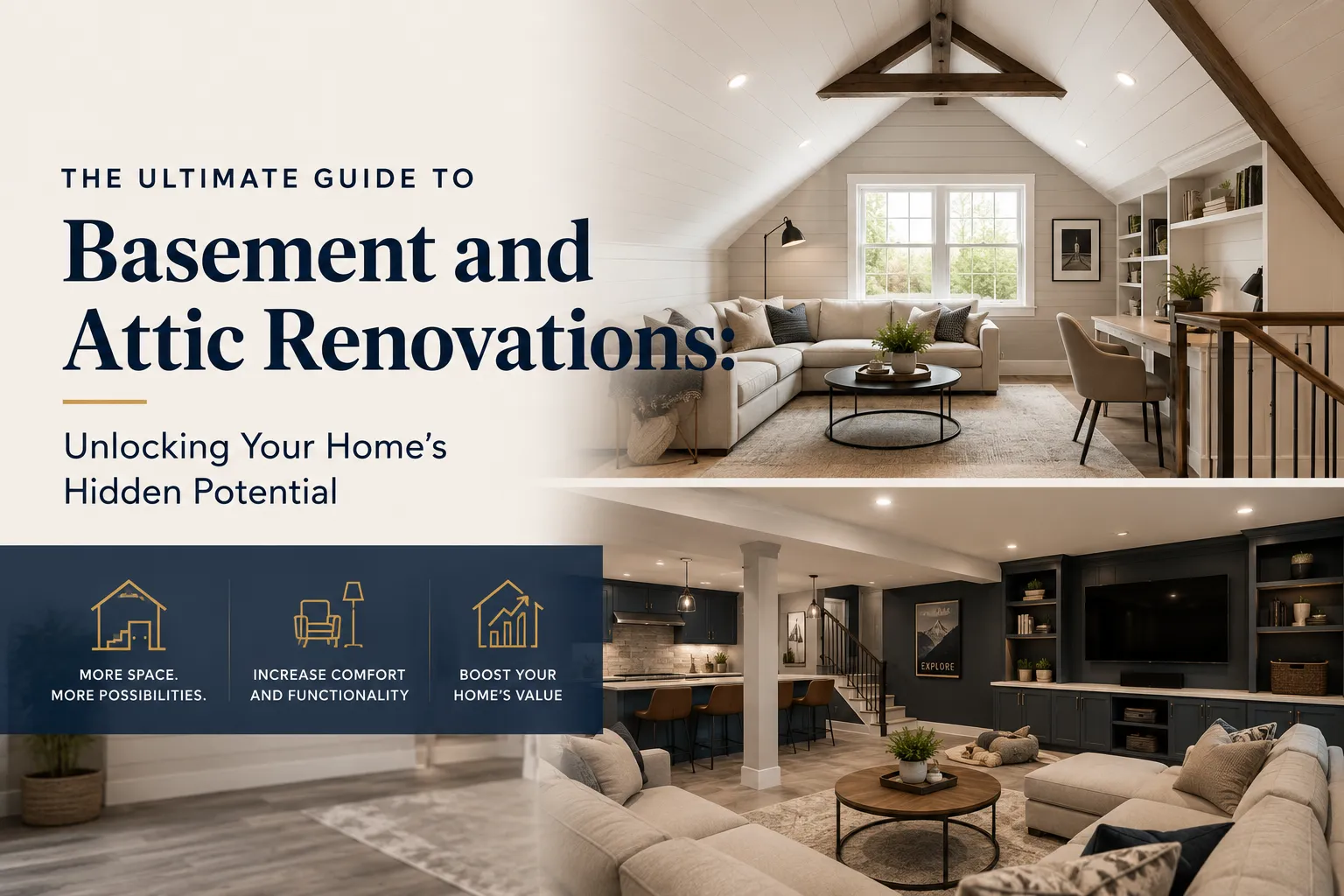 The Ultimate Guide to Basement and Attic Renovations: Unlocking Your Home’s Hidden Potential